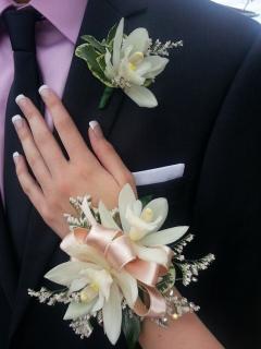 Orchid Corsage and Boutonniere/CLICK FOR PRICE/Color Optional