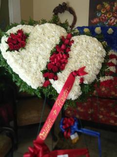 Double Heart/Roses,Carnations
