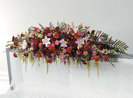 Casket Adornment/Roses,Heather,Lillies,Carns,Stock
