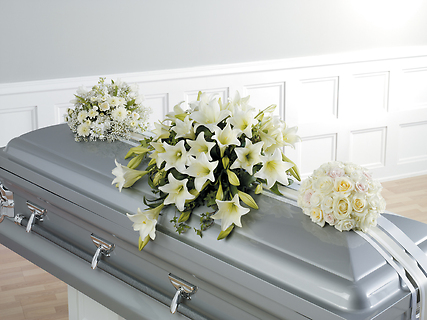 Casket Set/Lilly,Tulips,Stock,Rose/CLICK FOR PRICE/ BUY SEPARATE