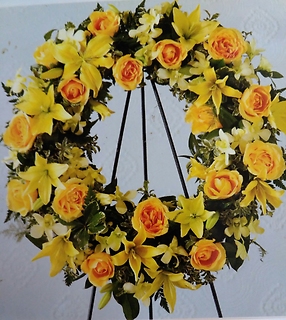 Friendship Wreath/Roses,Lilly,Orchids