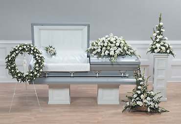 Casket Set/Stock,Carns,Daisy,Rose/CLICK FOR PRICE/ BUY SEPARATE