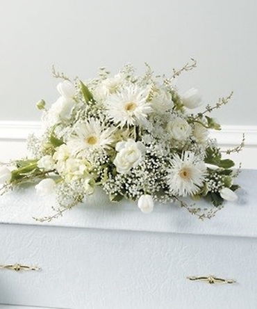 A Infant Casket Spray/Gerb, Tulip, Carnation