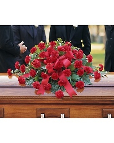 A Casket Spray/Carnations