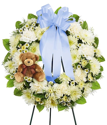 Infant Wreath/Cushions, Carns, Monte