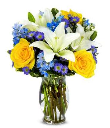 Bright Blue Bouquet/