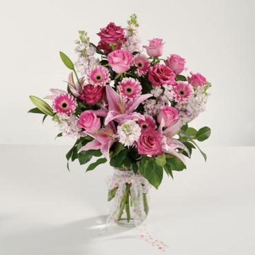 Power of Pink/Stock,Gerbs,Lillies,Roses