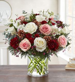 Victorian Grandeur/Rose,Carnation,Wax,Pine Cone,Stock,Mini Carns