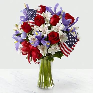 Patriotic Bliss/Iris,Roses,Alstro
