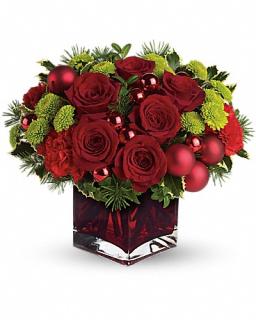 Merry And Bright/Roses,Buttons,Ornaments,Carnations