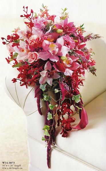 Pink Profusion/Heather,Yarrow,Mini Calla,Rose,Orchid,Amaranthus