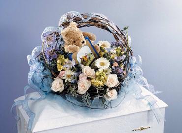 Baby blue/Roses,Hydrangea,Gerbs