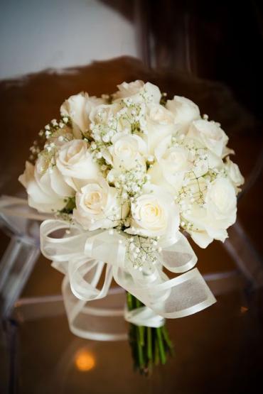 Round Bouquet/Roses,Baby Breath