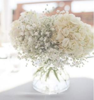 Center Piece/Hydrangea, Baby Breath