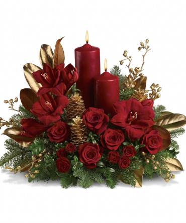 A Awesome Christmas/Roses,Pine Cones,Amaryllis