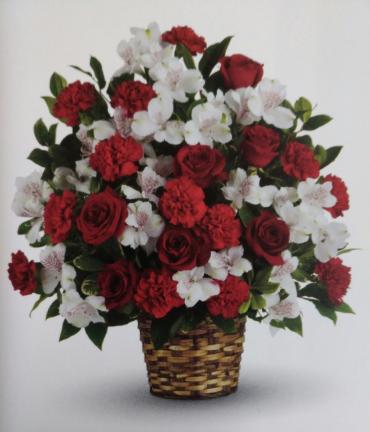 Love Basket/Roses,Carnations,Alstro