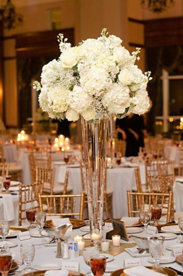 Center Piece/Hydrangea,Stock,Baby Breath