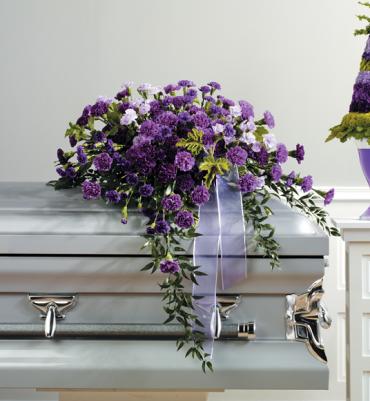 A Casket Spray/Carnations