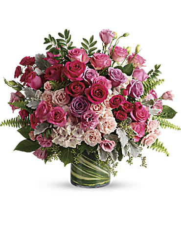 Passion/Hydrangea,Rose,Lisianthus,Dustymiller,Huckleberry