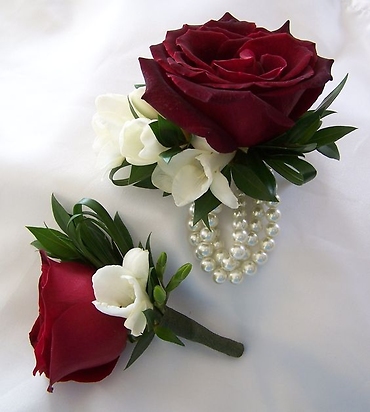 Corsage and Boutonniere/Rose,Freesia/CLICK FOR PRICE