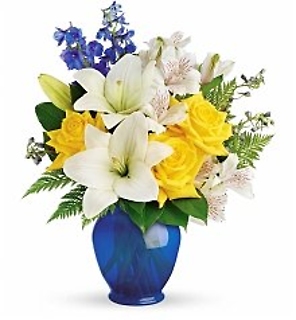 Ocean Side/Lily,Roses,Delphinium,Alstroemeria