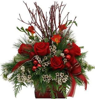 A Happy Christmas/Roses,Freesia,Wax