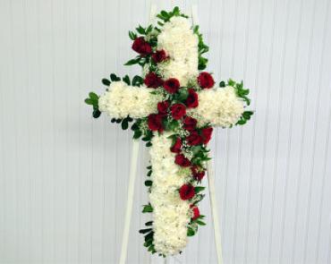 Heartfelt Cross/Whit Carns,Red Roses