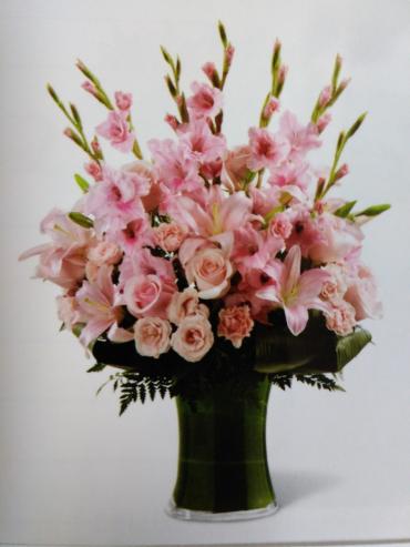 Precious Sympathy Bouquet/Roses,Glads,Lillies