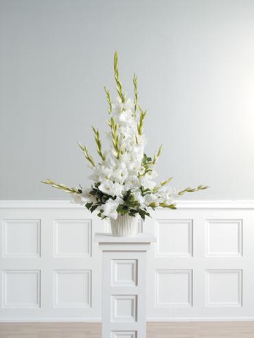 A Gladiolus Pedestal Arrangement