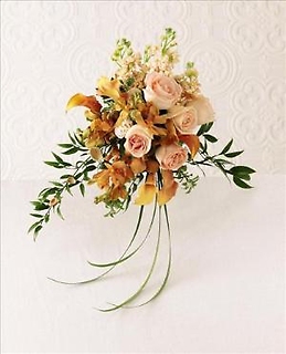 Sunrise/Calla lilies,Roses,Stock,Mokara Orchid