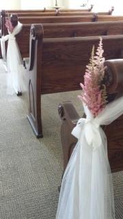 Pew Decoration/Tulle,Astilbe