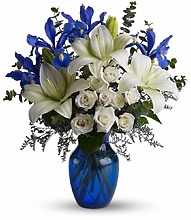 Blue Angel/Iris,Roses,Lilies