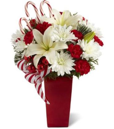 A Christmas Love/Lily,Carnations,Cushions,Candy Cane