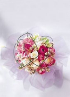 Brilliant Love/Mini Calla Lilies,Ranunculus,Tulips,Roses,Wax