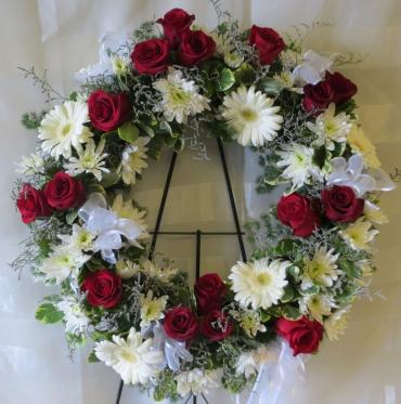 Wreath/Roses,Gerber,Daisies