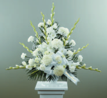 Dignity In White/Gladiolus,Football Pompoms
