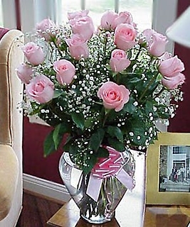 Pretty In Pink 18/Roses,Baby breath