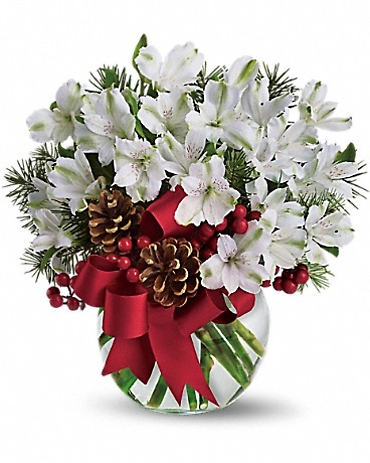 Let It Snow/Alstromeria,Pine Cone,Holly