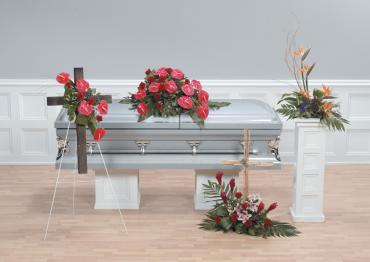 Casket Set/Anthurium,Birds/CLICK FOR PRICE/ BUY SEPARATE