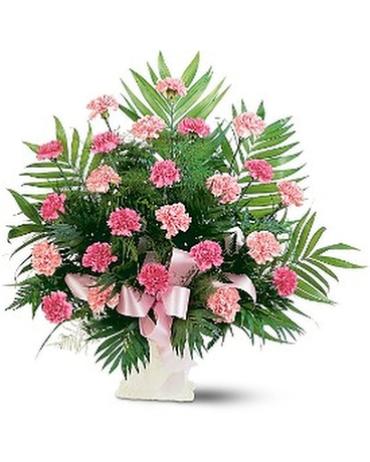 A Funeral Basket/Carnations