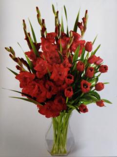 Love Sympathy Bouquet/Tulips,Glads