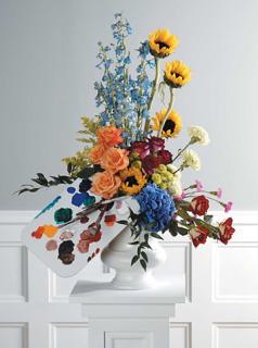 Artistic Rendition/Sun flower,Delph,Roses,Solidego,Hydrenga