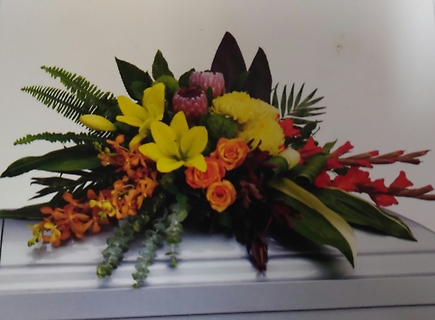 A Elegance/Orchid,Lilly,Gladioli,Protea,Leucadendron,