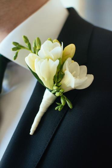 Boutonniere/Freesia/Colors are OPtional