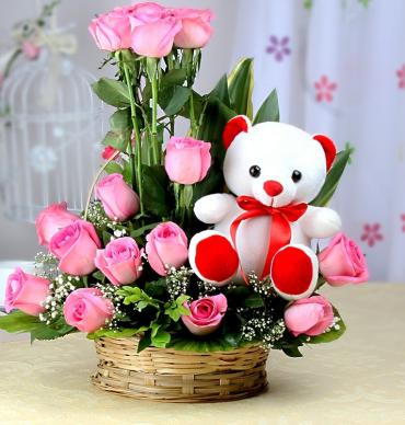 Sweet Rose And Bear