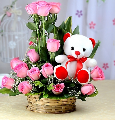 Sweet Rose And Bear