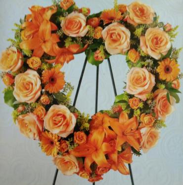Remembrance Heart/Roses,Lilly,Gerbs,Solidago