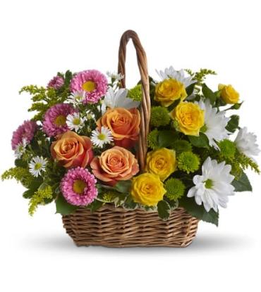 A Basket/Daisies,Roses,Buttons,Masumoto